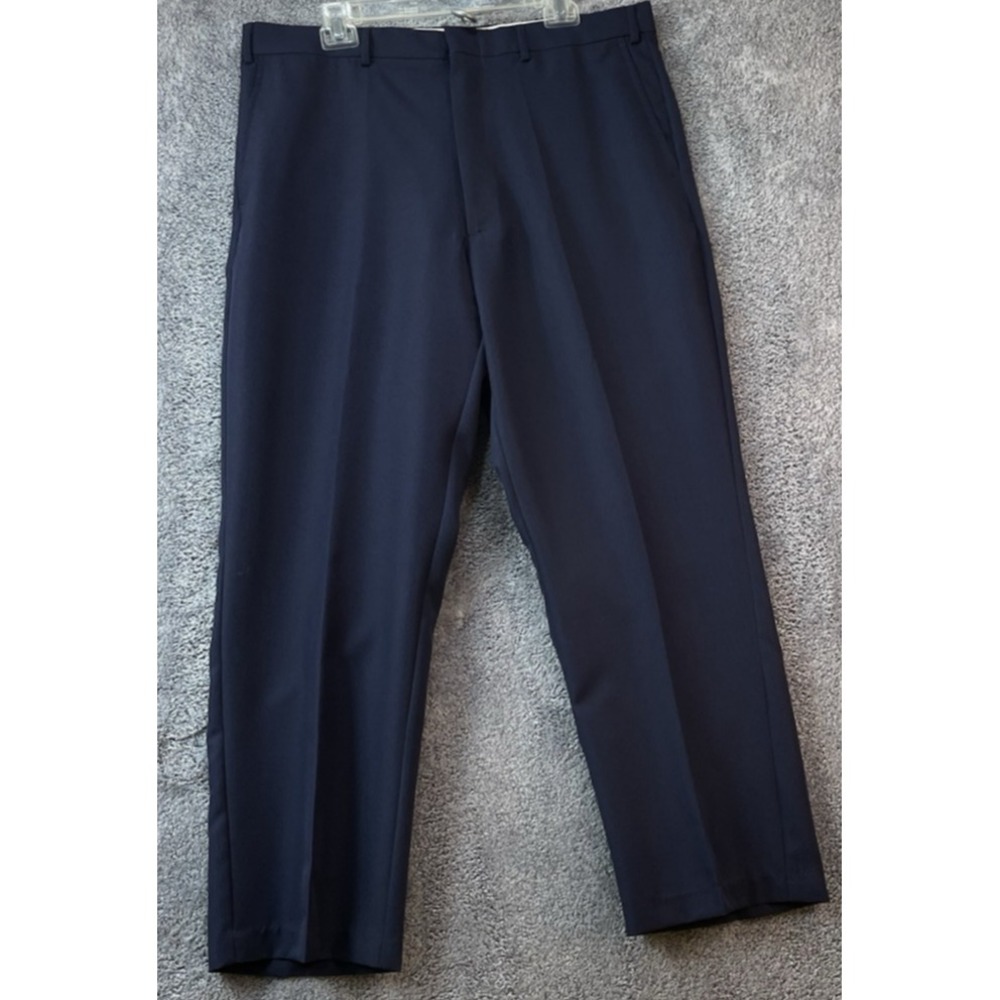 Mens Haband Dark Blue Dress Slacks‎ Suit Pants  38x29 Polyester
